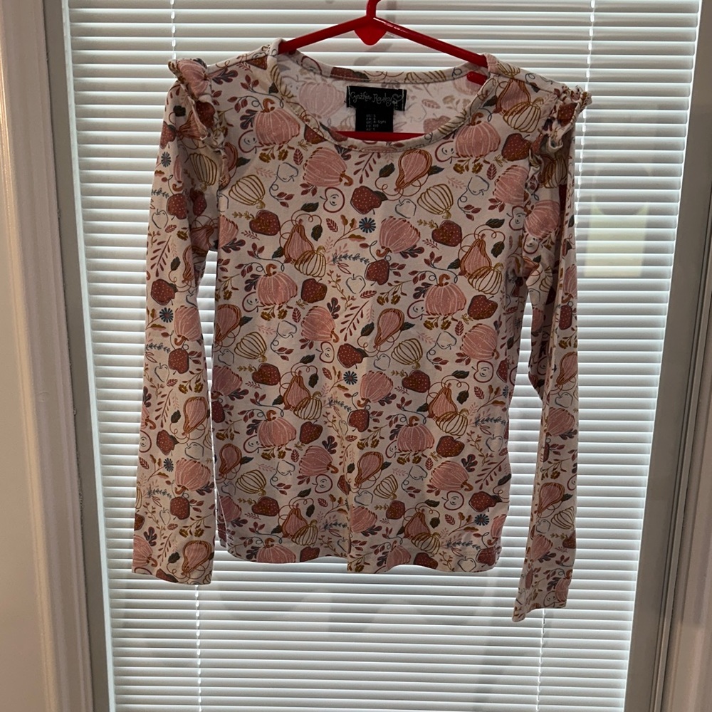 Cynthia Rowley Pumpkin Top with Brown Corduroy Overall dress‎ - Picture 4 of 4